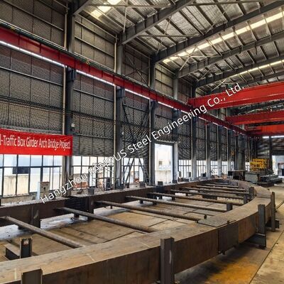 Heavy Steel Arch Bridge Engineered Fully to US AASHTO LRFD20 AISC303 & AWS D1.5 Welding Standards