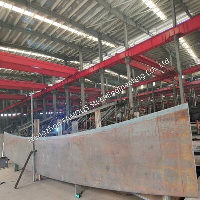 Heavy Steel Arch Bridge Engineered Fully to US AASHTO LRFD20 AISC303 & AWS D1.5 Welding Standards